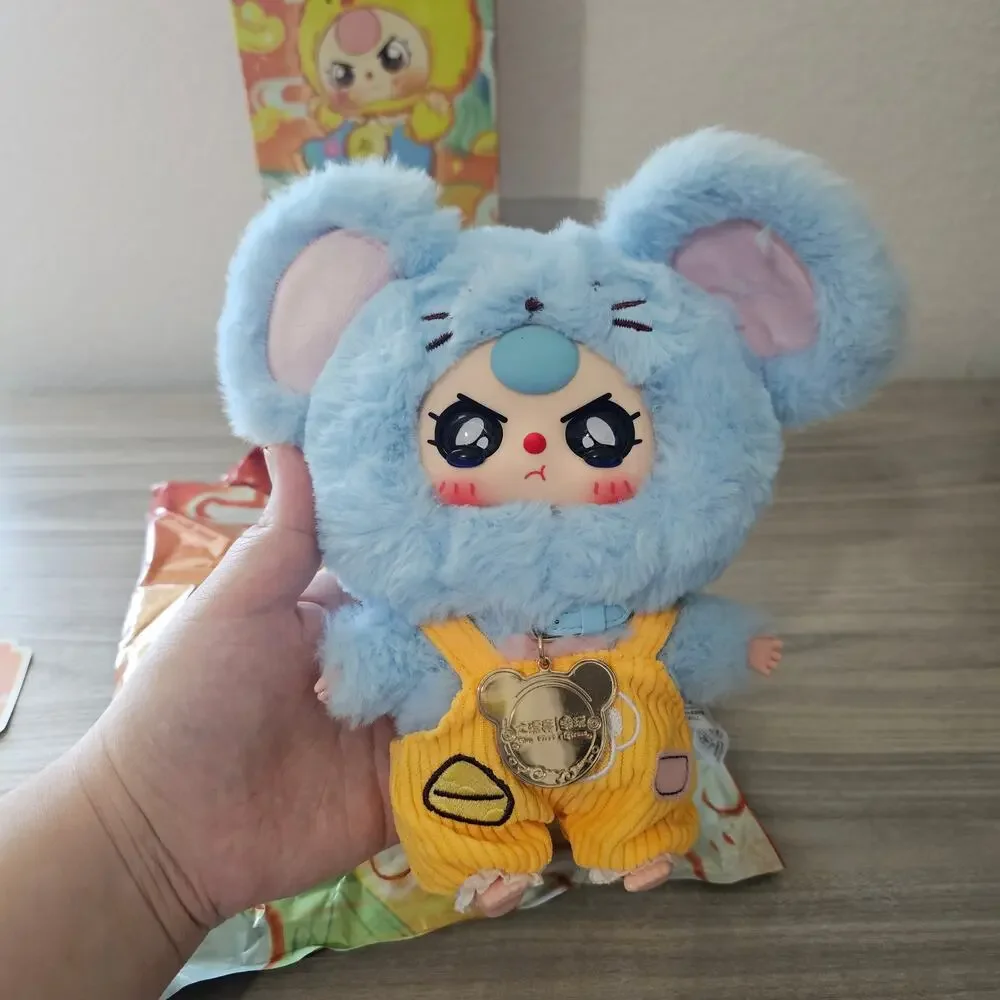 Baby Three Zodiac V2 CONFIRMED BOX SPEACIAL EYES Mouse Blue Plush Pendent